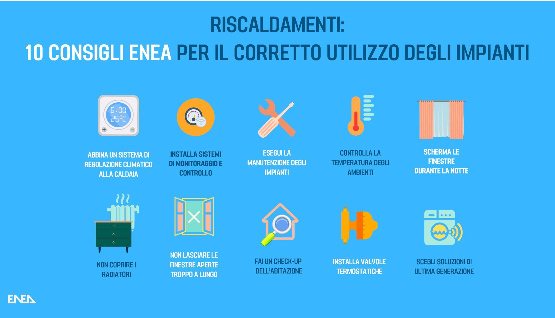 Come ottimizzare l’uso del riscaldamento: i 10 consigli di ENEA per risparmiare energia